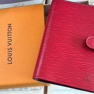 Louis Vuitton Scarlet Epi Leather Agenda